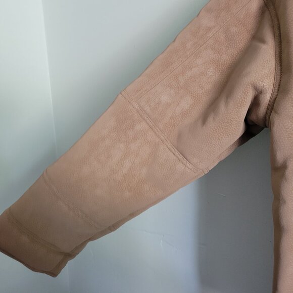 Topman Tan Jacket Men's Large Faux Shearling Borg Collar Aviator Buckle Coat NWT - Picture 5 of 12